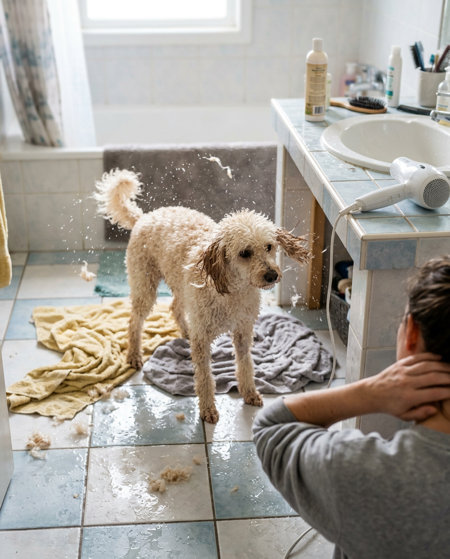 Seca a tu perro sin estrés, manos libres